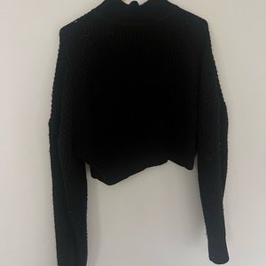 M Boutique, knit cropped mock neck sweater, good condition